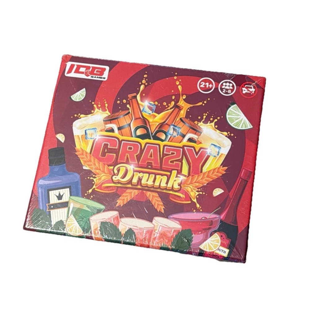 Crazy Drunk Card Game - Red